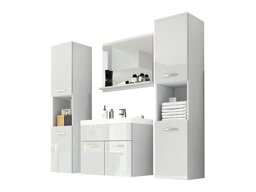 Badkamerset Sarasota 123 (Wit + Glanzend wit)