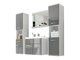 Badkamerset Sarasota 123 (Wit + Grijs met glans)