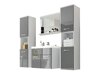 Badkamerset Sarasota 123 (Wit + Grijs met glans)