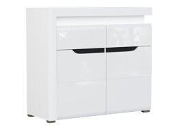 Komoda Revelmi 102 (Sjajno bijela + Bijela)