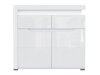 Ladekast Revelmi 102 (Glanzend wit + Wit)