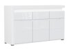 Ladekast Revelmi 103 (Glanzend wit + Wit)