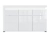 Ladekast Revelmi 103 (Glanzend wit + Wit)