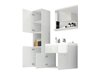 Vannitoakomplekt Sarasota 122 (Matera hall + Läikiv valge)