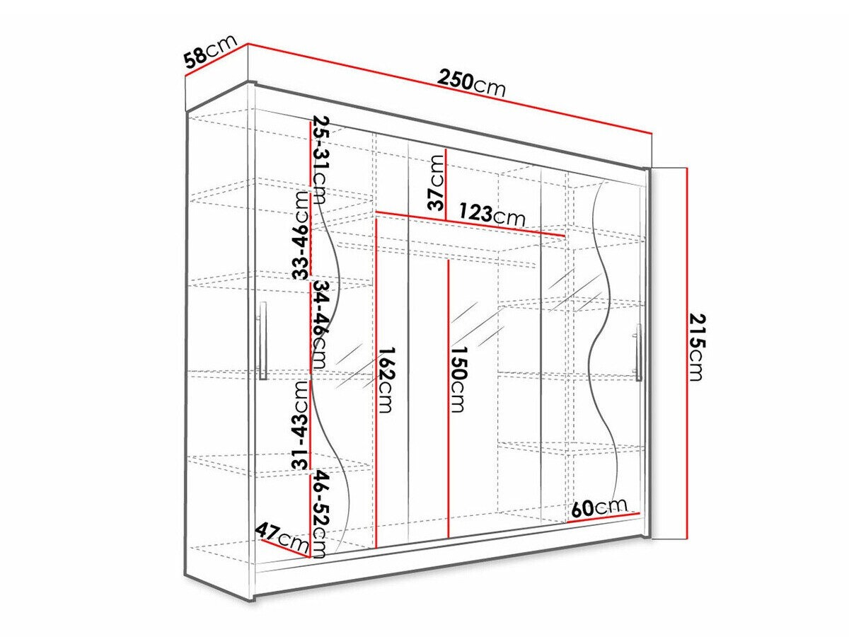 Garderobeskab Closico Ordo III (Hvid)