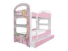 Køjeseng Aurora 116 (Hvid + Lyserød)