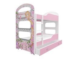 Stapelbed Aurora 116 (Wit + Roze)