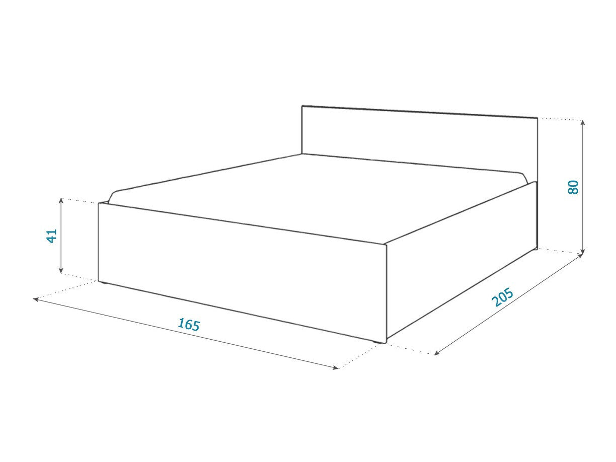 Bed Aurora 145 (Wit)