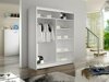 Kledingkast Closico Vastor I (Wit + Artisan eiken)