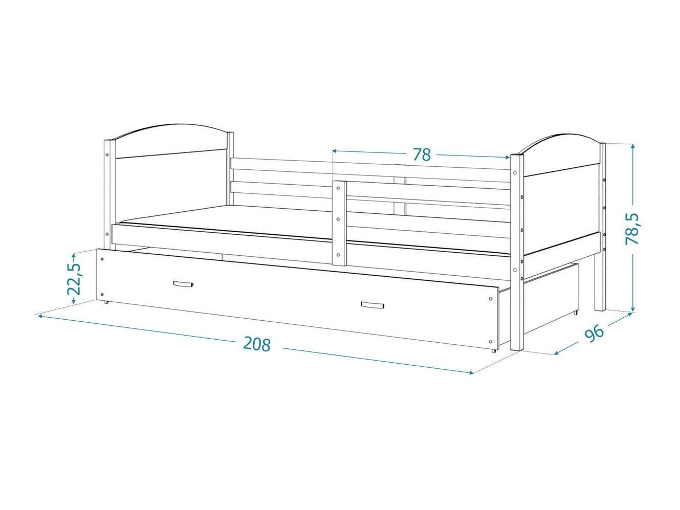 Seng Aurora 129 (Hvid)