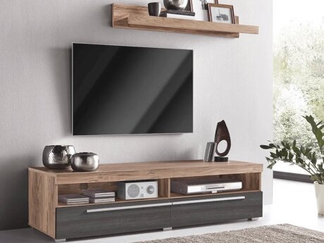 TV-bord Austin 239 (Nød + Mørk eg)