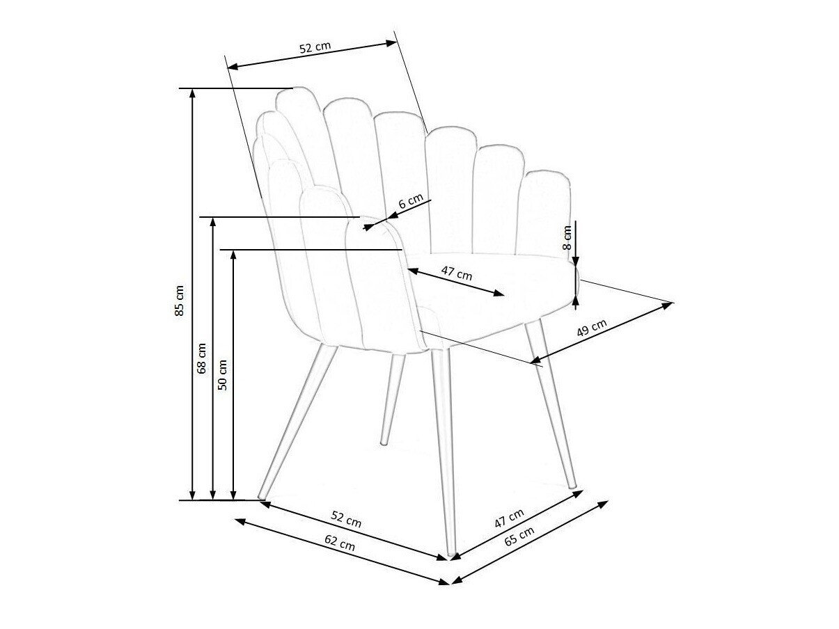 Scaun Houston 976 (Gri + Negru)