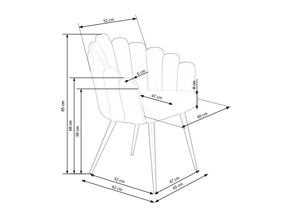 Stol Houston 976 (Lyserød + Sort)