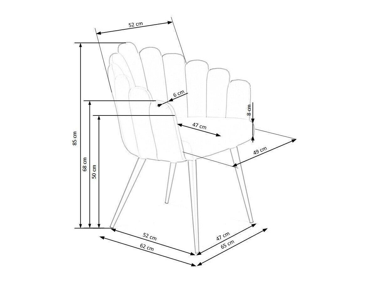 Stol Houston 976 (Mørkegrøn + Sort)