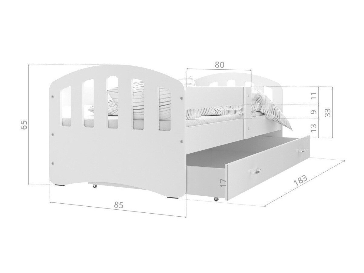 Bed Aurora 134 (Sonoma eik)