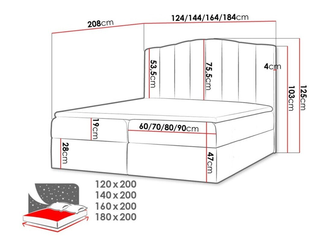Boxspring Cantus (Soft 017)