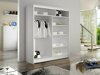 Kledingkast Closico Vastor II (Wit + Artisan eiken)