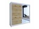 Garderobeskab Closico Cavaris III (Hvid + Artisan eg)