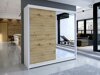 Kledingkast Closico Cavaris I (Wit + Artisan eiken)