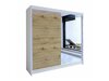 Kledingkast Closico Cavaris I (Wit + Artisan eiken)