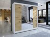 Kledingkast Closico Cavaris II (Wit + Artisan eiken)