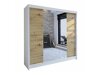 Kledingkast Closico Cavaris II (Wit + Artisan eiken)
