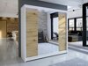 Kledingkast Closico Cavaris II (Wit + Artisan eiken)