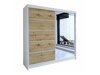 Kledingkast Closico Cavaris III (Wit + Artisan eiken)