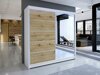Kledingkast Closico Cavaris III (Wit + Artisan eiken)