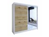 Kledingkast Closico Cavaris III (Wit + Artisan eiken)