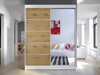 Kledingkast Closico Vastor III (Wit + Artisan eiken)
