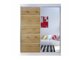 Kledingkast Closico Vastor III (Wit + Artisan eiken)
