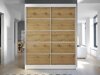 Kledingkast Closico Vastor IV (Wit + Artisan eiken)