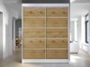 Kledingkast Closico Vastor IV (Wit + Artisan eiken)