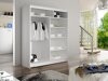 Kledingkast Closico Vastor IV (Wit + Artisan eiken)
