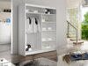 Kledingkast Closico Vastor V (Wit + Artisan eiken)