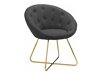 Sillón Denton 416 (Antracita + Dorado)