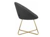 Sillón Denton 416 (Antracita + Dorado)