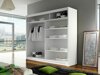 Kledingkast Closico Cavaris IV (Wit + Artisan eiken)