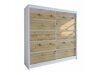 Kledingkast Closico Cavaris IV (Wit + Artisan eiken)