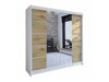 Kledingkast Closico Cavaris V (Wit + Artisan eiken)