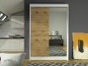Kledingkast Closico Salvor I (Wit + Artisan eiken)