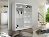 Kledingkast Closico Salvor II (Wit + Artisan eiken)