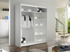 Kledingkast Closico Salvor III (Wit + Artisan eiken)