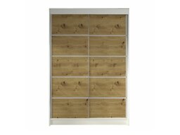 Kledingkast Closico Salvor IV (Wit + Artisan eiken)