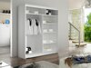 Kledingkast Closico Salvor V (Wit + Artisan eiken)