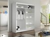 Kledingkast Closico Salvor V (Wit + Artisan eiken)