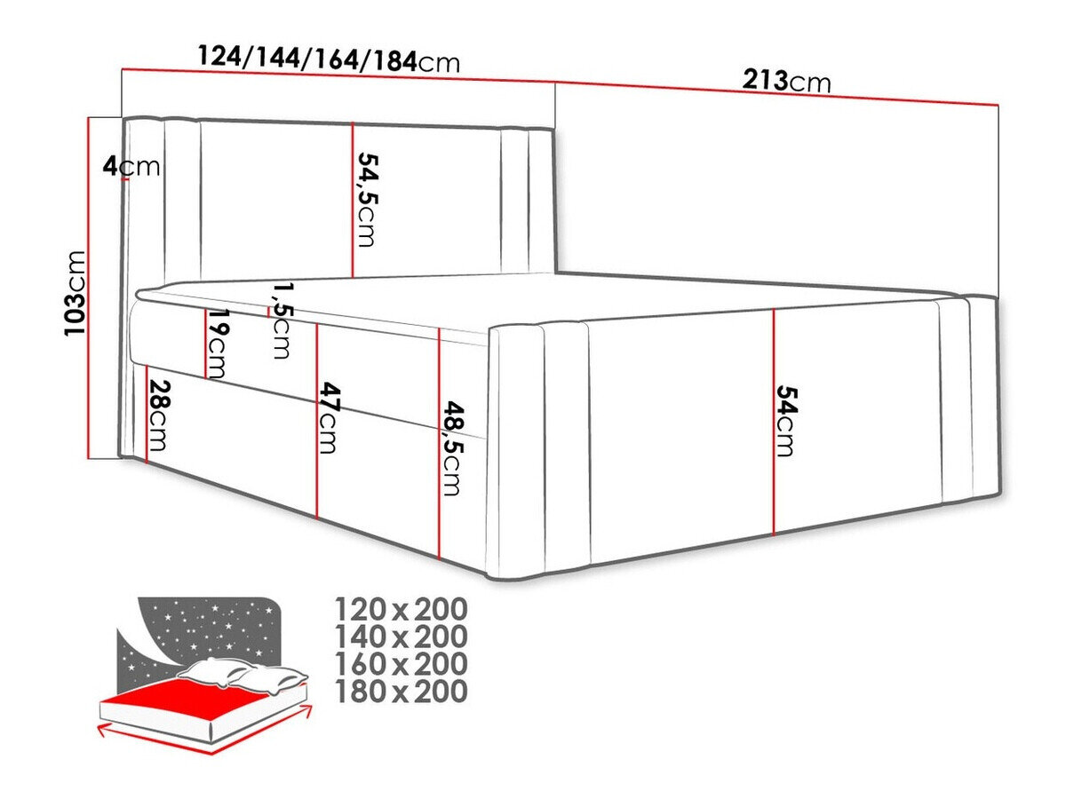 Boxspring Mel (Amor Velvet 4304)