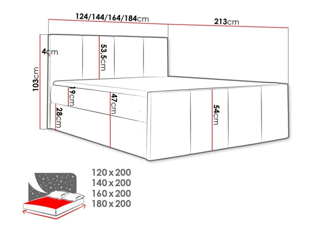 Boxspring Ventus (Kameleon 48)