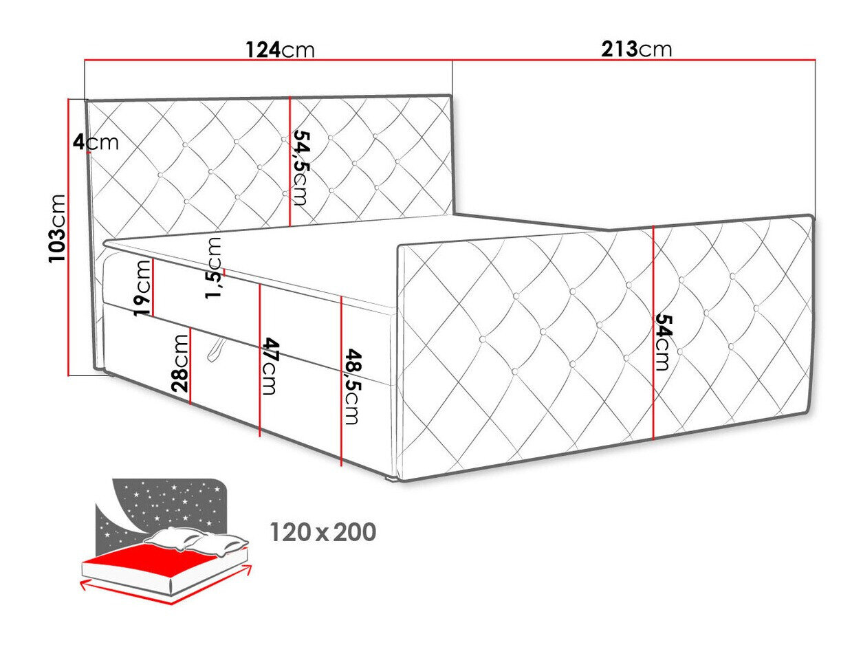 Boxspring Carmen (Amor Velvet 4303)